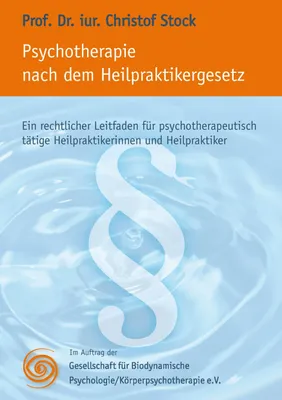 Produktbild von Psychotherapie nach dem Heilpraktikergesetz