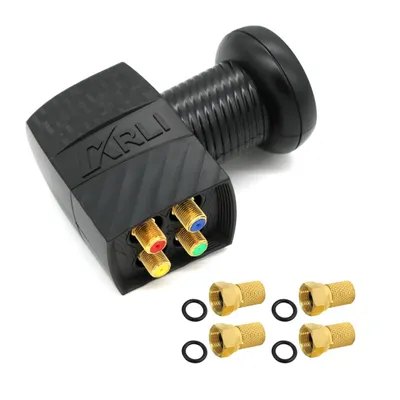 Produktbild von ARLI Universal Quad LNB 0.1 dB – 4 Teilnehmer mit Wetterschutz 40 mm Feed HDTV 4K 8K DVB-S2 Satelliten LNB