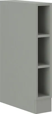 Produktbild von Unterschrank Regal 15 cm Bianca Grey Rose - Grau Küchenzeile Küchenblock
