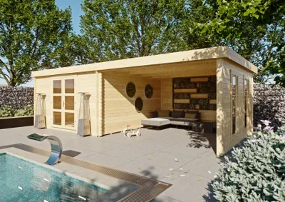 Produktbild von Gartenhaus Kansas II 8,00x4,00 m