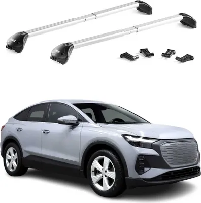 Produktbild von Dachträger Grundträger für Audi Q4 2021-2025 Aluminium Silber 2 tlg ABE