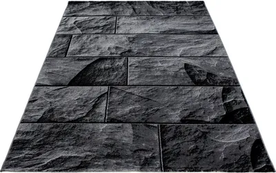 Produktbild von Parma Oltu teppich kurzflor rechteckig 80x150cm schwarz