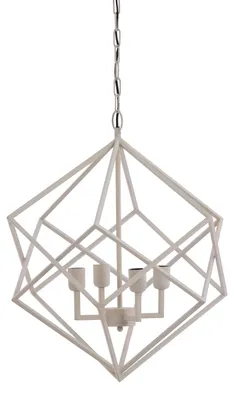 Obrázek produktu pro Light & Living - závěsné svítidlo - Drizella - bílá - kov - velká jídelní lampa - E27 - 3093143