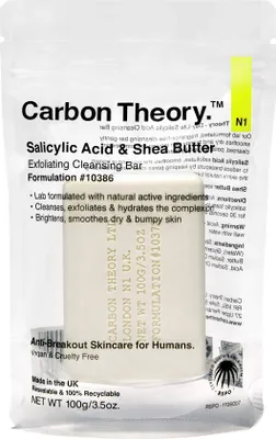 Zdjęcie produktu dla Mydło do Twarzy Złuszczające z Kwasem Salicylowym Masłem Shea 100g Carbon Theory
