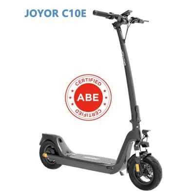 Produktbild von JOYOR C10E Elektroroller - 500W Motor 10.4AH Akku 10 Zoll Reifen ABE- Scheibenbremse - Schwarz