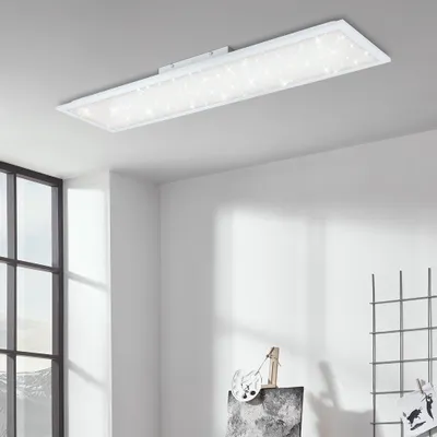 Produktbild von LED Panel Dimmbar Sternenhimmel Ultraflach CCT 24W weiß Metall Briloner