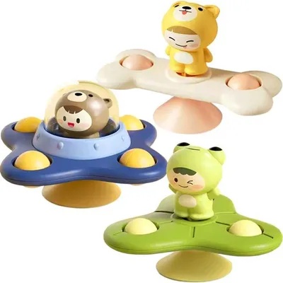 Produktbild von Minicee Baby Fidget Spinner mit Saugnapf – Sensorisches Spielzeug 6–18 Monate