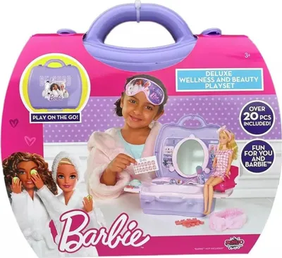 Obrázok produktu pre Mattel - Barbie Zestaw Akcesoriów Urody i Wellness dla Dzieci, Oficjalny Produkt