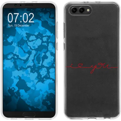 Produktbild von PhoneNatic Case kompatibel mit Huawei Honor View 10 Silikon-Hülle in Love M2