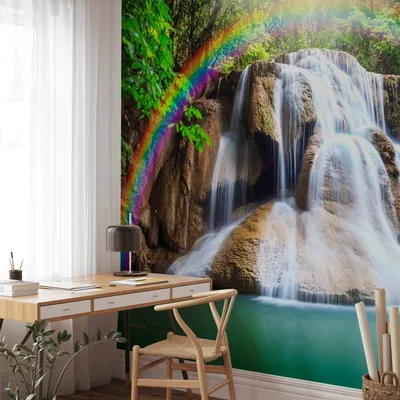 Produktbild von Selbstklebende Folie Fototapete - Waterfall of Fulfilled Wishes 441x315 cm Landschaften c-C-0007-a-b