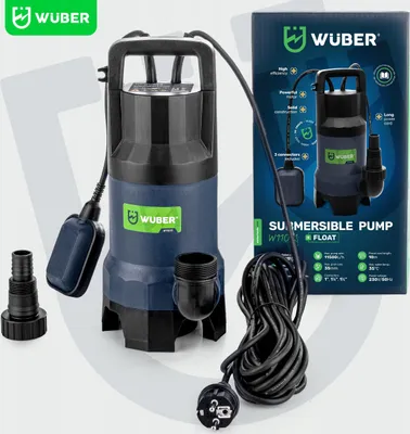 Zdjęcie produktu dla Pompa Zatapialna Z Pływakiem Do Studni Wuber Do Wody Czystej Brudnej 550W