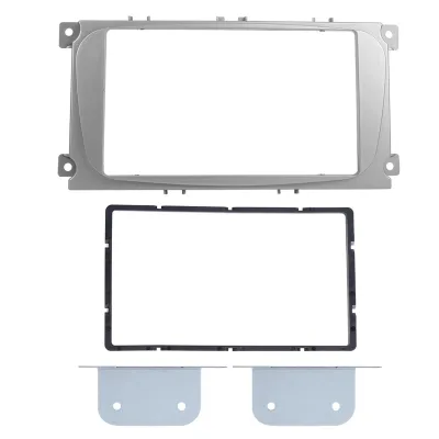 Image de 2Din 7in Navigation Façades Cadre DVD Radio Lecteur Panneau Trim S'adapte à Ford Focus 2004 - 2010