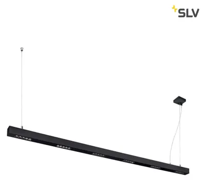 Zdjęcie produktu dla SLV Q-Line LED lampa wisząca 2m czarna 3000K SLV 1000930