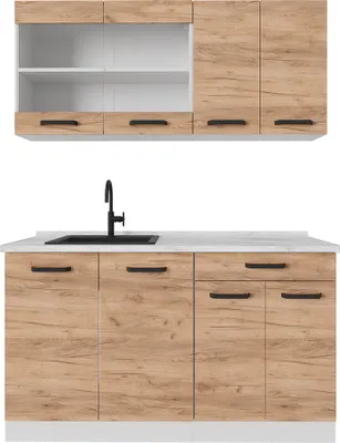 Obrázok produktu pre Mini kuchyňa Vicco R-Line Dub Goldkraft 140 cm bez pracovnej dosky, Model 52224