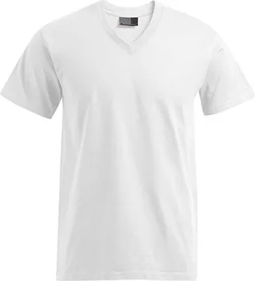 Produktbild von Promodoro Men´s Premium V-Neck Herren T-Shirt - Farbe: White - Größe: 3XL