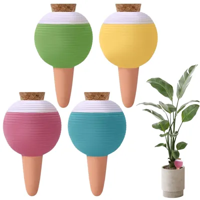 Image de Lot de 4 boules d'arrosage automatiques pour plantes