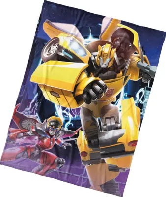 Produktbild von Babydecke Transformers Bumblebee und Windblade 150x200 cm