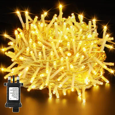 Lichterkette 1000 LED warmweiß, 8 Funktionen, 10 cm Abstand