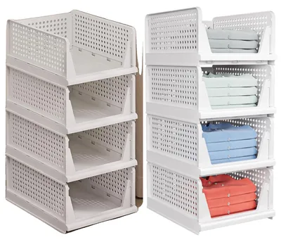 Produktbild von Aufbewahrungsorganizer, faltbar, platzsparendes Design, Stapelshelf