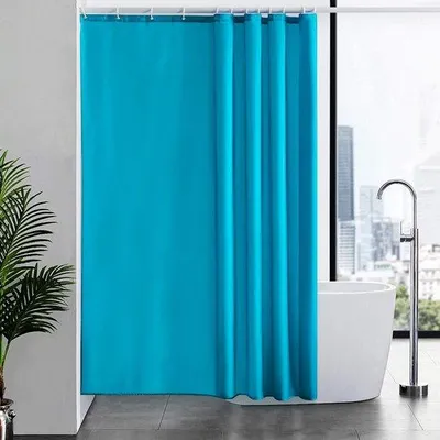Image de Rideau de salle de bains, rideau en tissu pour la baignoire