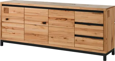 Produktbild von MASSIVMOEBEL24 Sideboard Kernbuche 210x45x85 natur geölt VILLANDERS #152