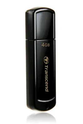 Produktbild von Transcend JetFlash elite JetFlash 350, 4 GB, USB Typ-A, 2.0, Kappe, 8,5 g, Schwarz