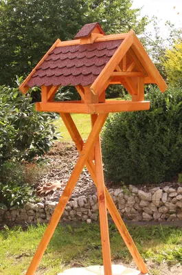 Produktbild von Maxi Vogelhaus mit Ständer 50 x 52 cm rot Typ 34