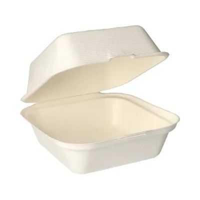 Produktbild von Papstar Hamburger-Boxen weiß 8x14x15cm 500 Stück