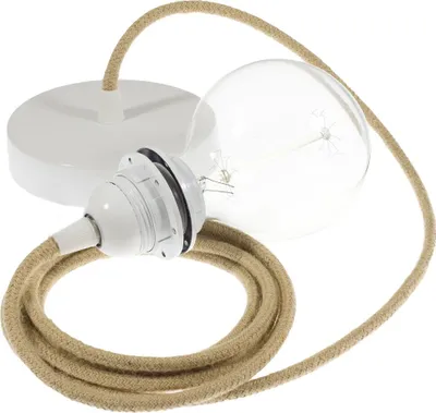 Zdjęcie produktu dla Creative Cables Rn06 50 cm Lampa wisząca do klosza, beżowa Beżowa, jeden rozmiar
