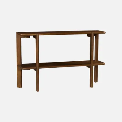 Immagine prodotto di Consolle esotica in legno di acacia con 1 ripiano, Noce
