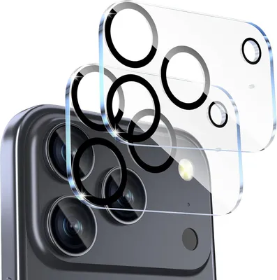 Immagine prodotto di iPhone 17 Pro Max pellicola di protezione della fotocamera copertura in vetro blindato 2 pezzi