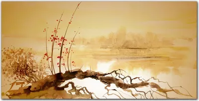 Produktbild von Coloray Bild aus Leinwand 100x50 Leinwand Dekoration - Aquarell