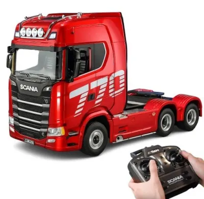 Zdjęcie produktu dla Ciągnik Siodłowy Scania Zdalnie Sterowany RC Huina 1501 Czerwony 1:18