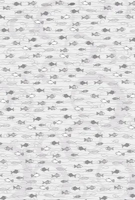 Produktbild von HEYDA 204772731 Motivkarton Fische A4 silberfarben/weiss