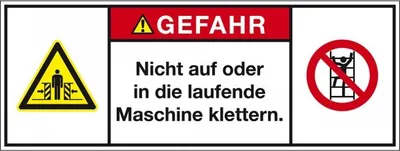 Produktbild von Dreifke® Aufkleber I Produktsicherheitsschild Gefahr Nicht auf oder in.., RoH...