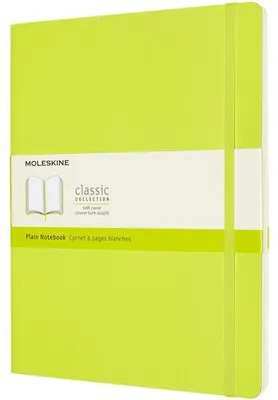 Image de Moleskine Classic Collection Carnet de notes couverture souple environ DIN A4 vierge vert clair couverture souple - A4