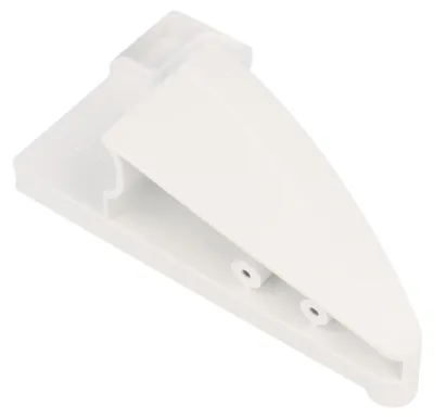 Linker Balkonhalter für Kühlschrank, weiß, 113x61x39 mm