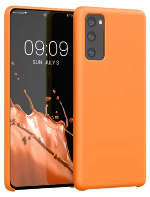 Produktbild von kwmobile Handyhülle für Samsung Galaxy S20 FE Hülle - Case Silikon - Kabelloses Laden - Schutzhülle Cover in Fruity Orange