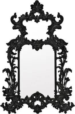 Produktbild von Casa Padrino Luxus Barockstil Wohnzimmer Wandspiegel Schwarz 124 x H. 190 cm - Limited Edition