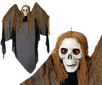 Obrázek produktu pro Závěsný kostlivec Halloween barevný 130 x 110 x 16 cm