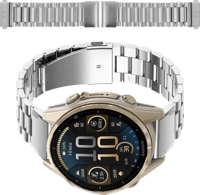 Produktbild von Bizon Strap Uhr Aura Smartwatch 20mm silber