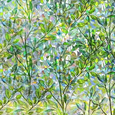 Immagine prodotto di Pellicola adesiva per vetri - Pellicola per la privacy - Effetto decorativo - Effetto arcobaleno - 30 x 100 cm - Verde