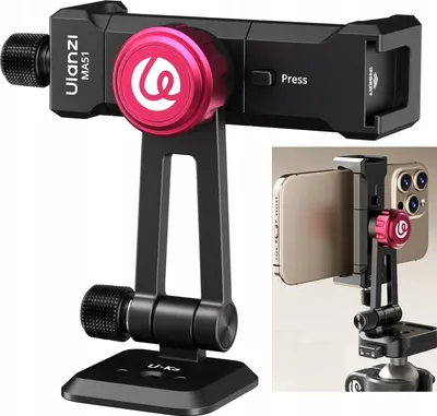 Productafbeelding van Uchwyt voor statief UKA F38 + adapter voor smartphone / metaal / Ulanzi MA51