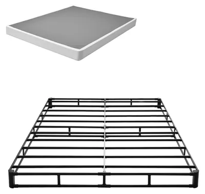 Imagen del producto de Estructura de somier - Base para cama - Soporte para colchón - Estructura de cama tamaño queen - Estructura metálica resistente
