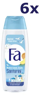 Produktbild von 6x Fa Douchegel - Mediterranean Jewels Santorini 250ml