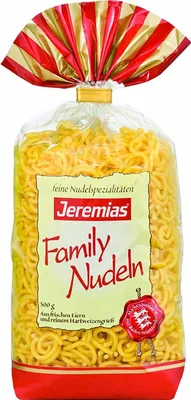 Image de Jeremias Spaghetti à la fourchette Family Nouilles aux œufs frais 500g paquet de 4