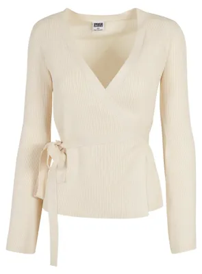 Image de Urban Classics - Cardigan croisé pour femme TN772 (M) (couleur sable clair)