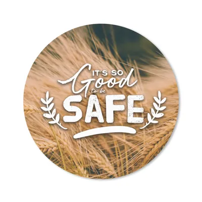 Produktbild von MuchoWow® Mauspad Mousepad Sprichwörter - 'Es ist so gut, sicher zu sein' - Zitate 30x30 cm - Mousepads - Maus Mat - Pad - Mausunterlage - Tischunterlage - Schreibtischmatten