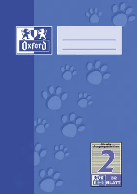 Produktbild von 10x Oxford 100050376 Heft A5 / 32 Blatt Lineatur 2