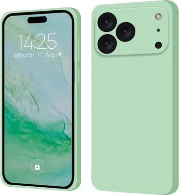 Produktbild von Hülle für Apple iPhone 17 Pro Case Cover Bumper Silikon Softgrip Schutzhülle Farbe: Türkis